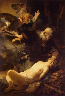 Rembrandts painting Sacrifice of Isaac